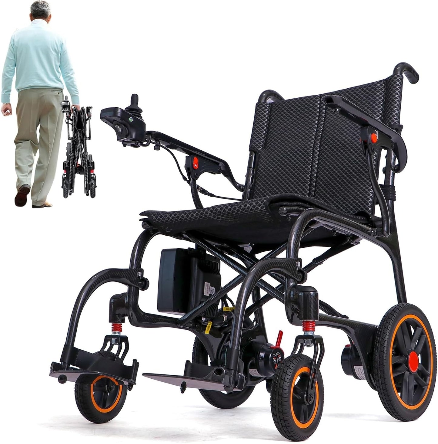 🚀 World's Lightest Electric Wheelchair – Only 29 lbs! Folds in 3 Secs ✈️ Airline Approved & 12+ Mile Range